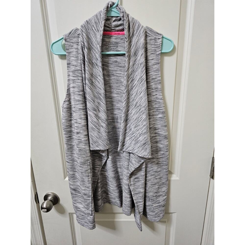 Calvin Klein Performance Sleeveless Cardigan Size Small